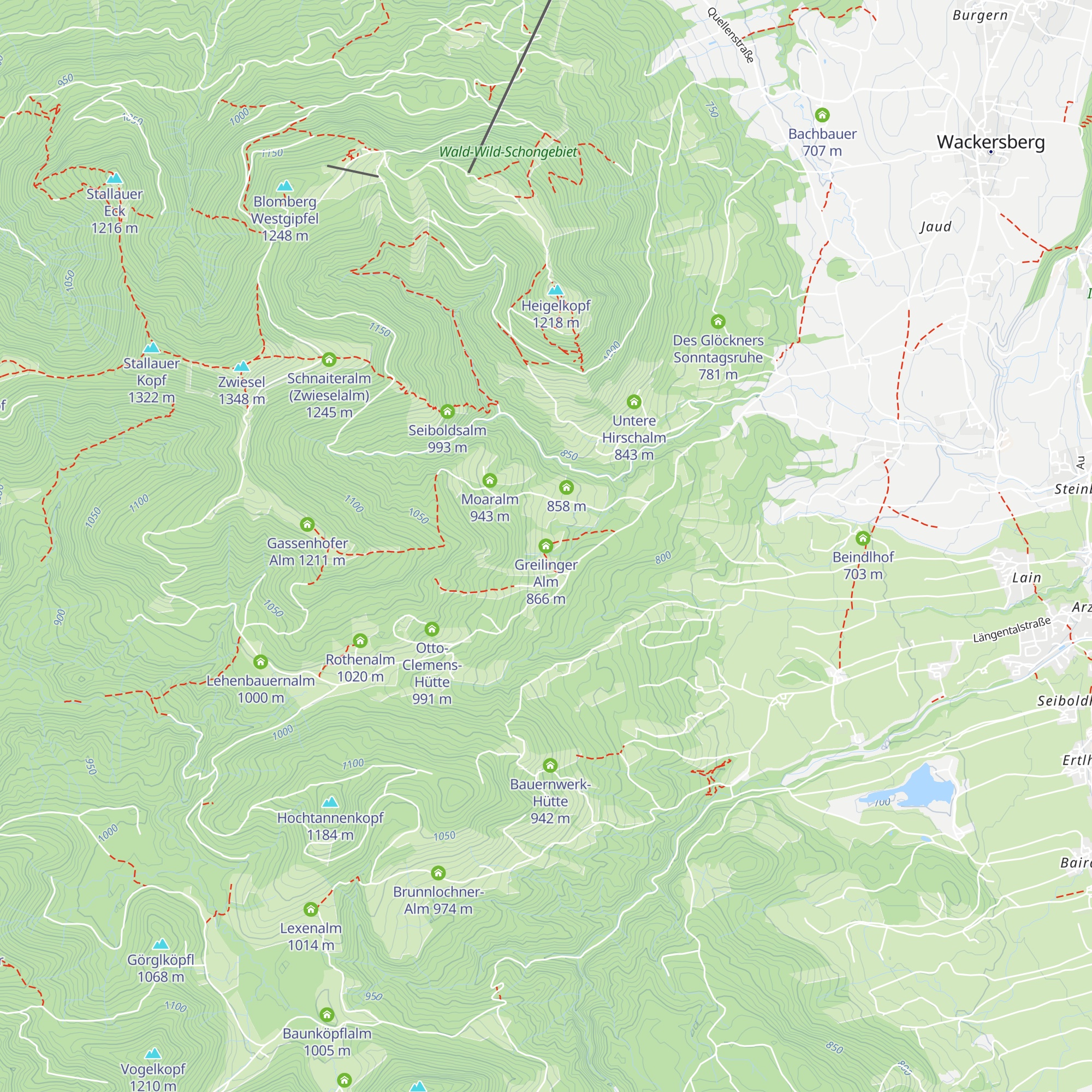 Greilinger Alm map