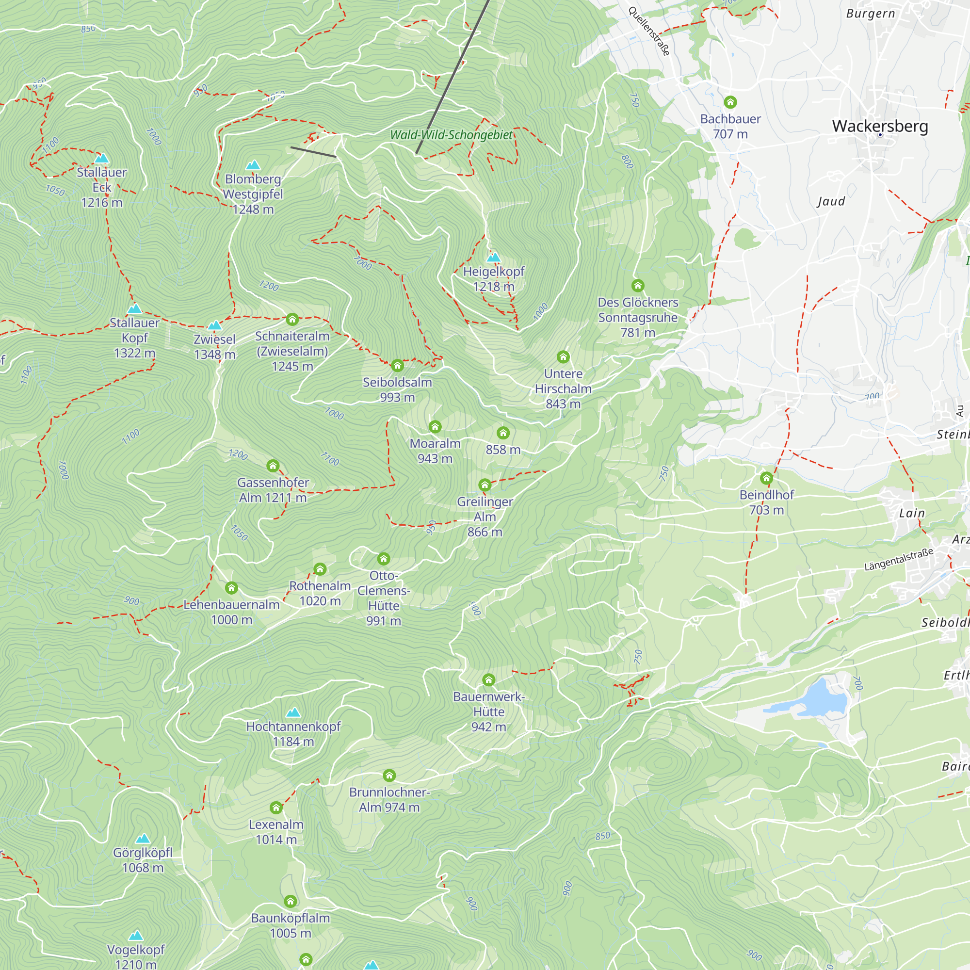 Greilinger Alm map
