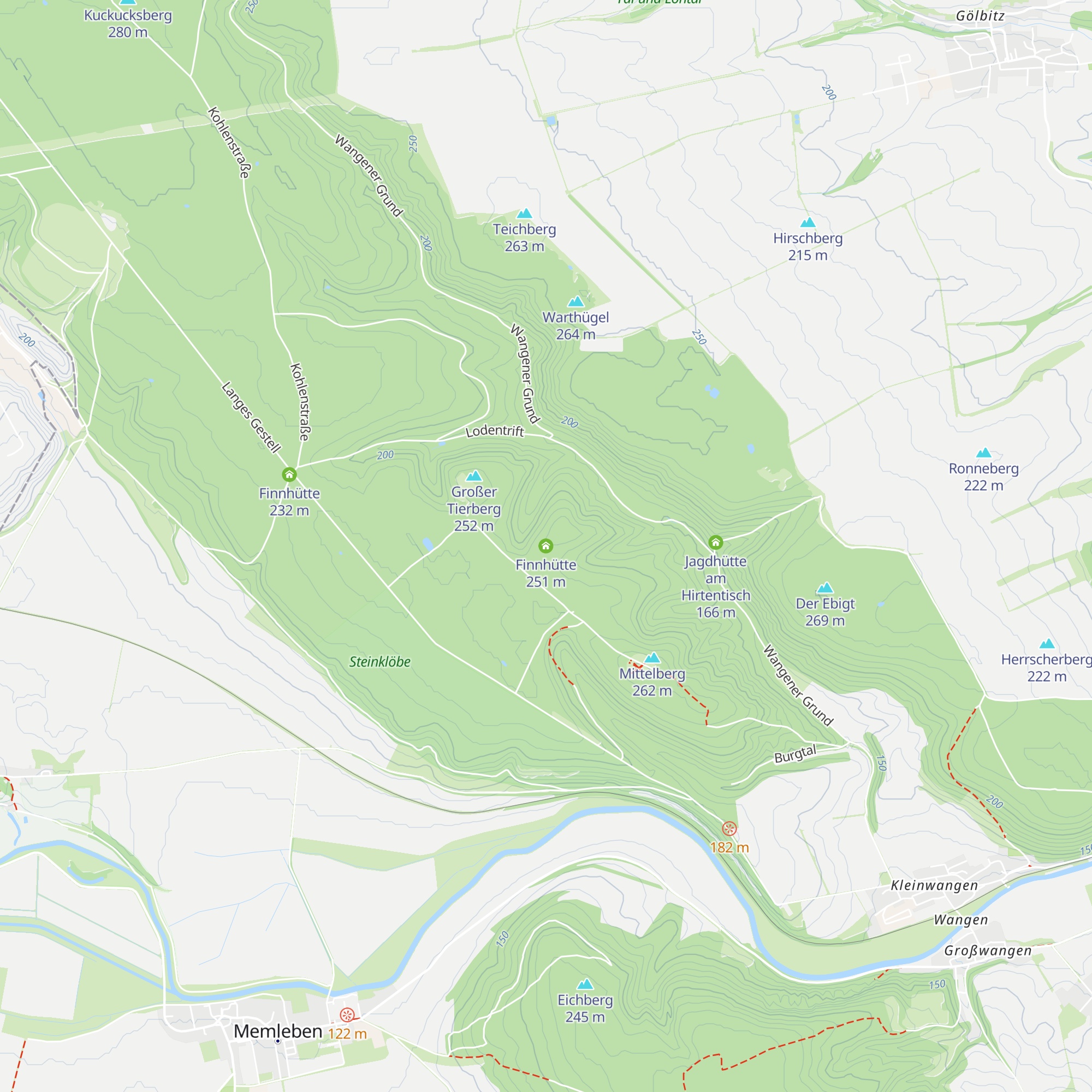 Finnhütte map