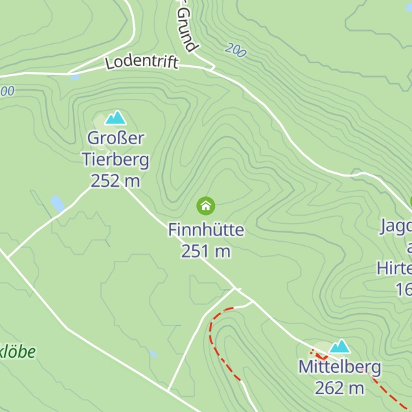 Map of Finnhütte