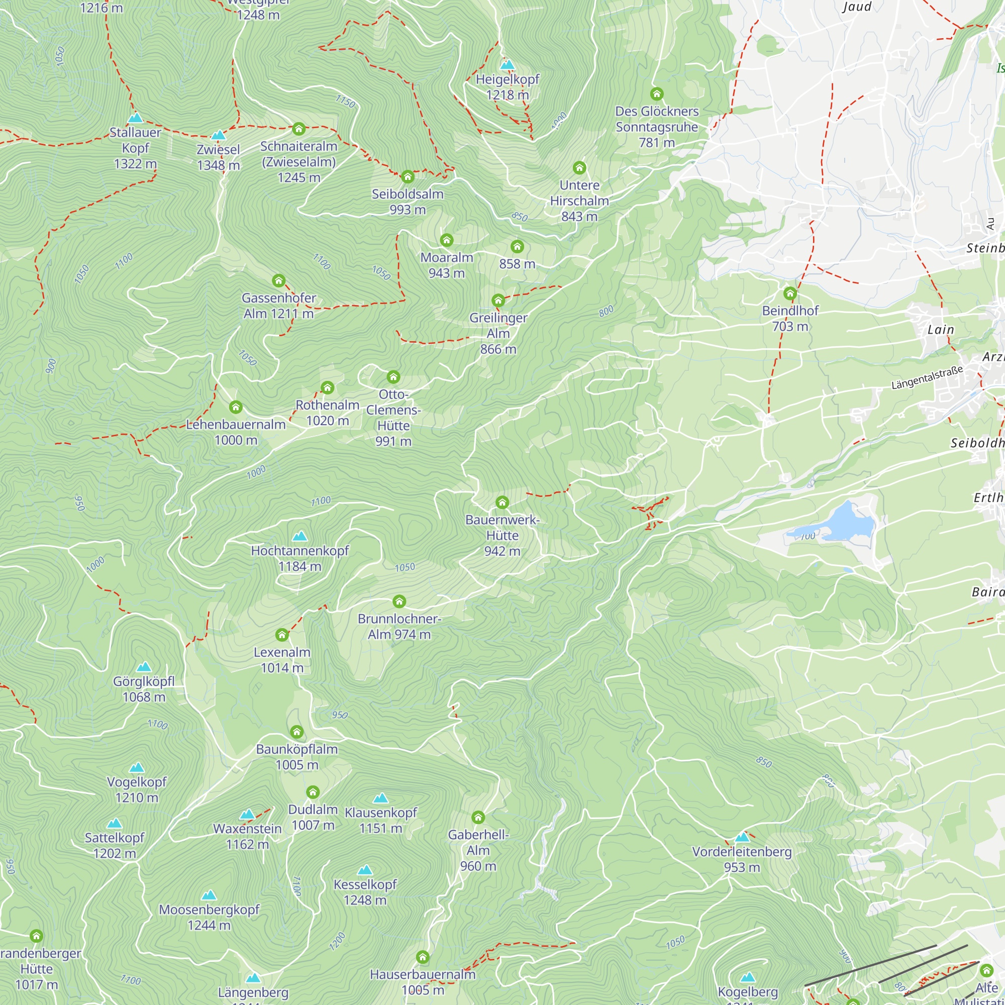 Bauernwerk-Hütte map