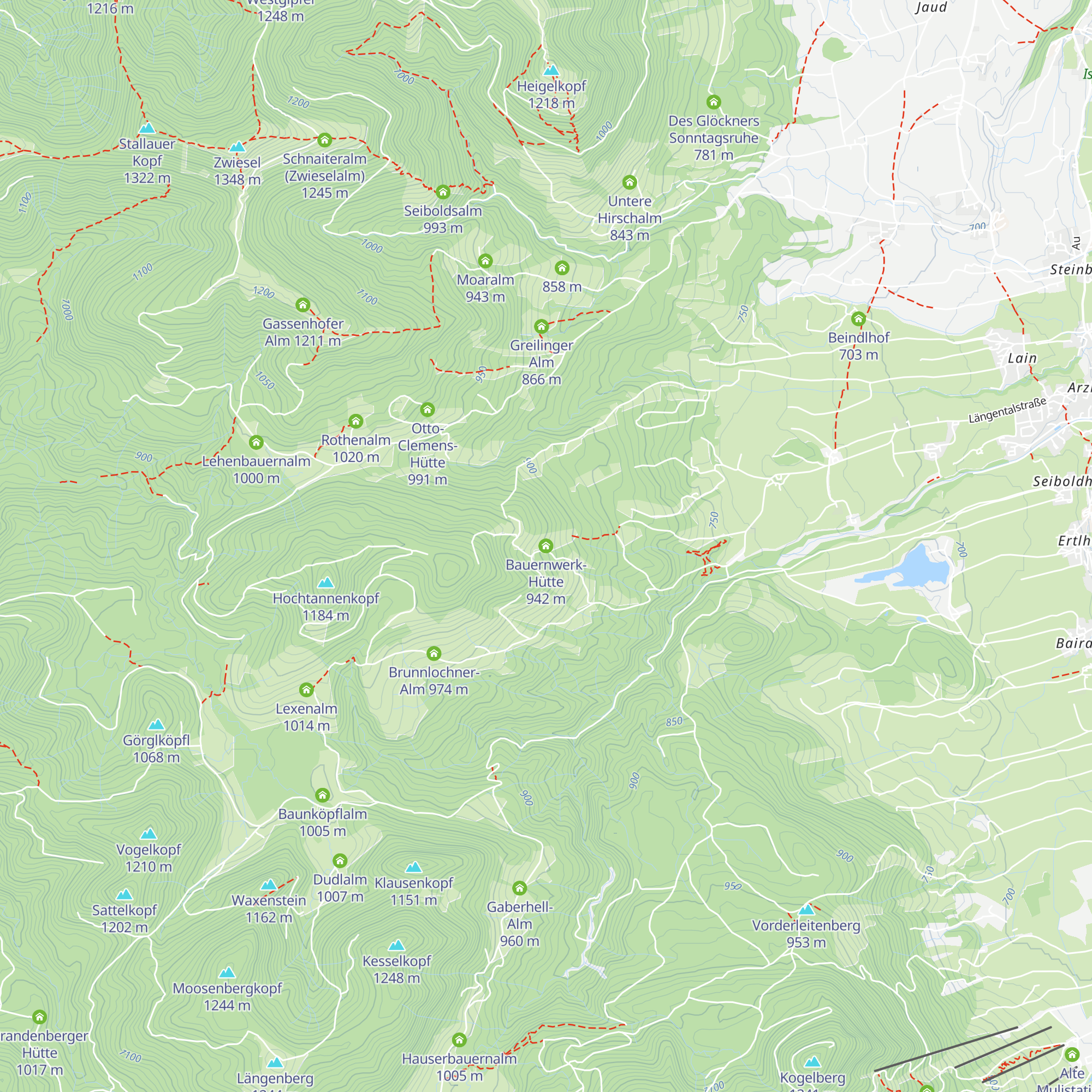 Bauernwerk-Hütte map