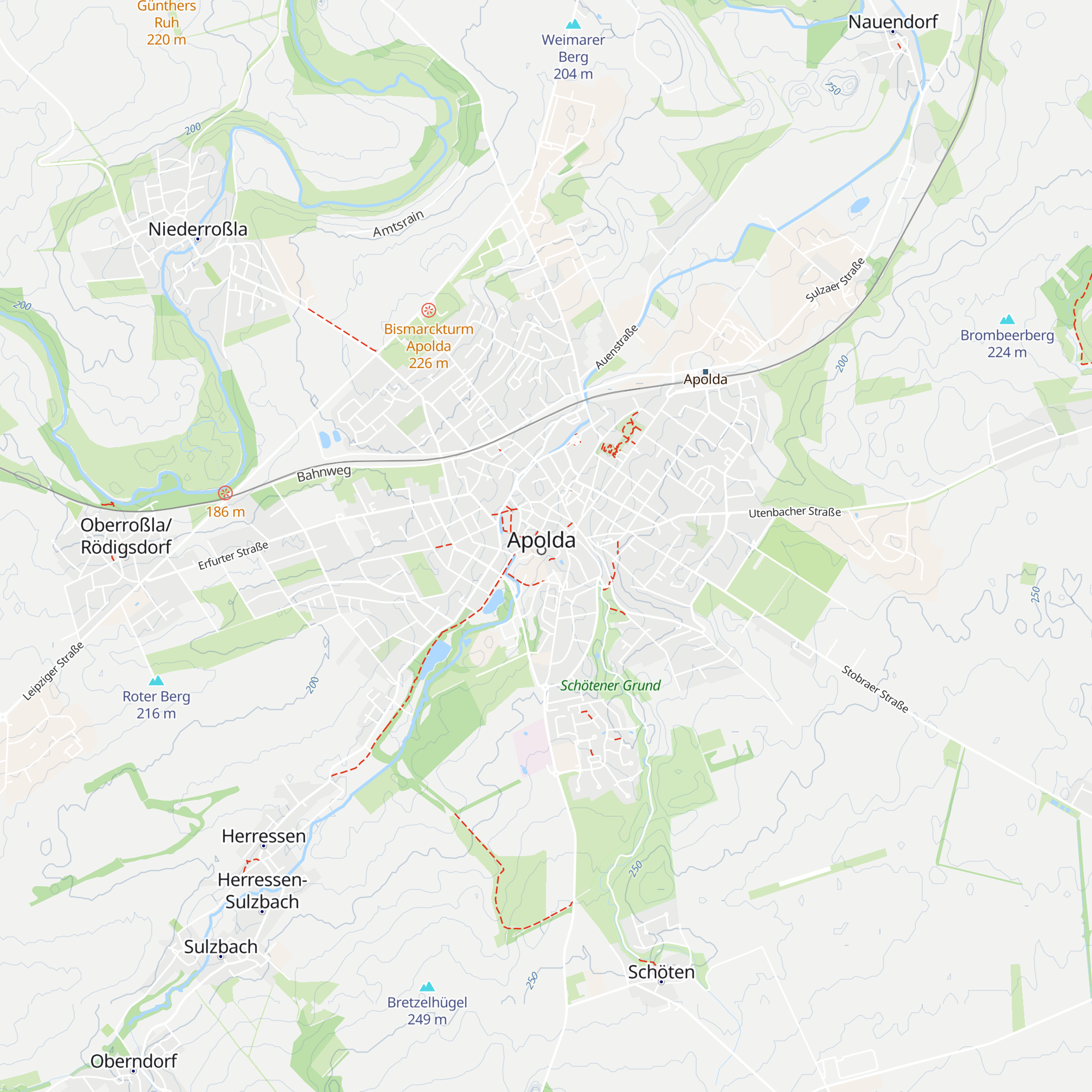 Tourist-Information Apolda map