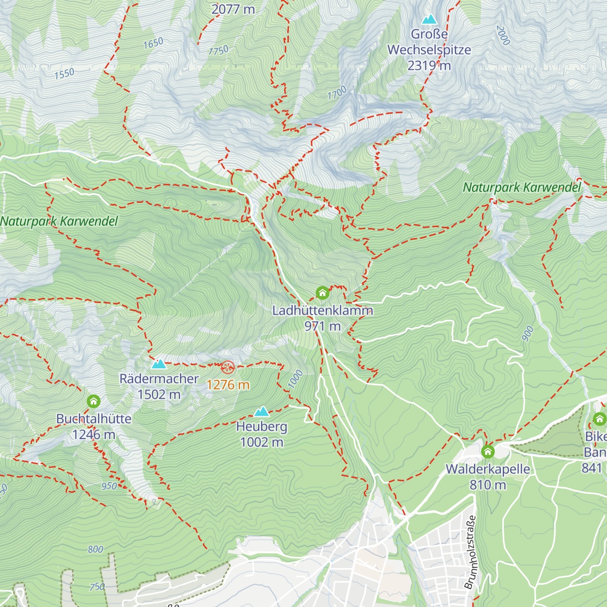 1. Ladhütte map