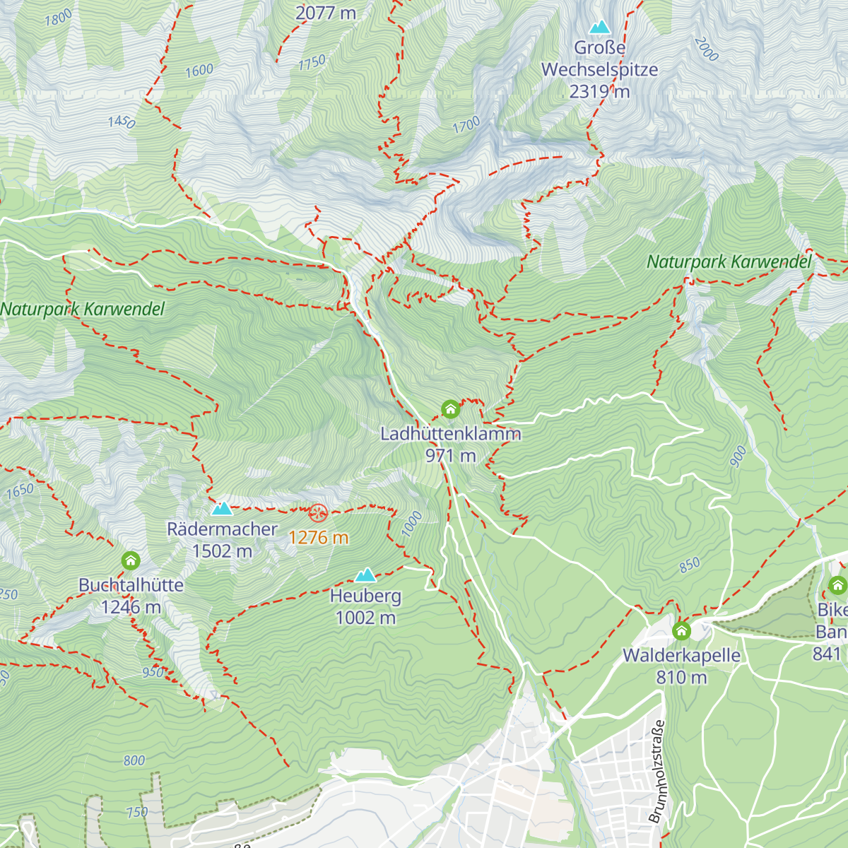 1. Ladhütte map