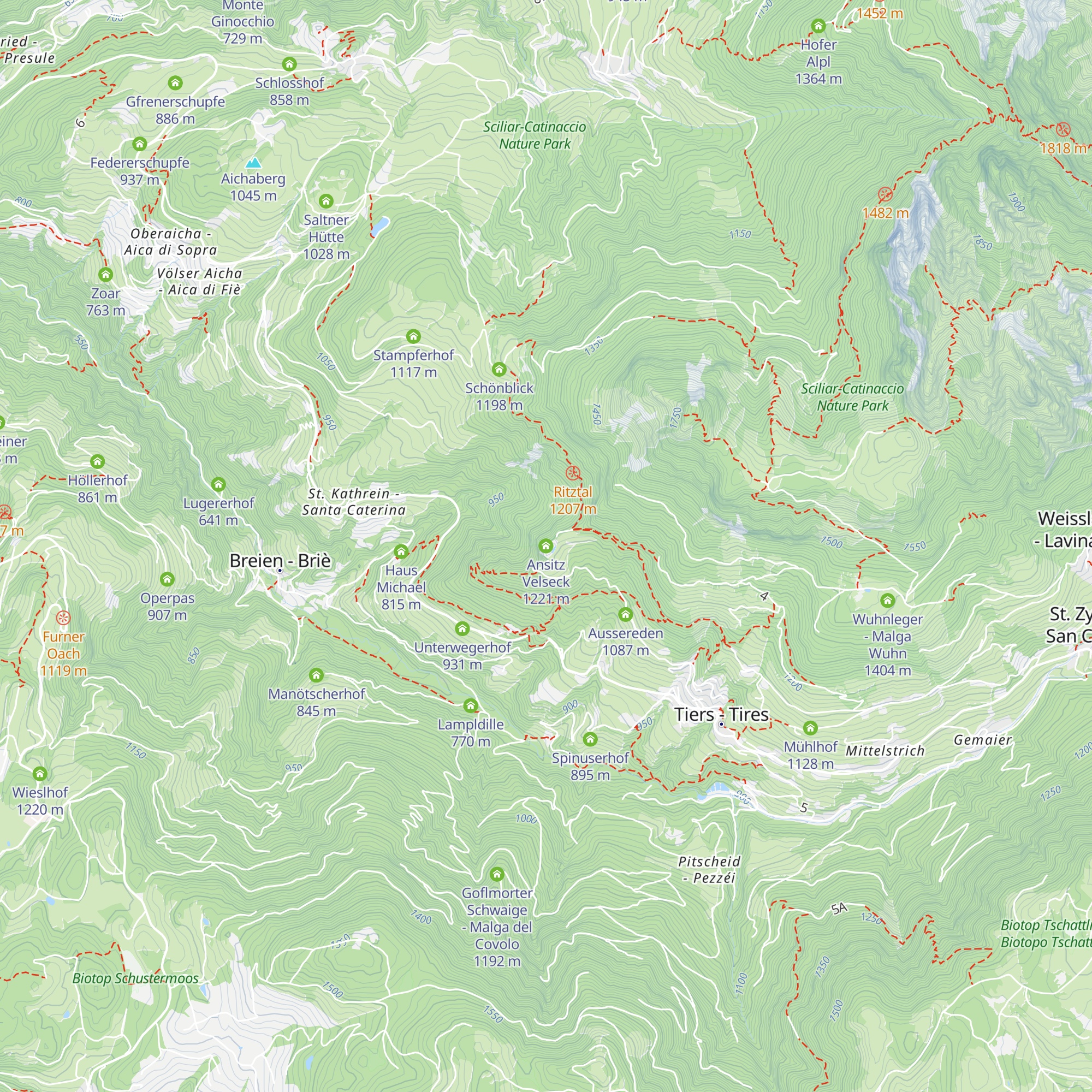 Ansitz Velseck map