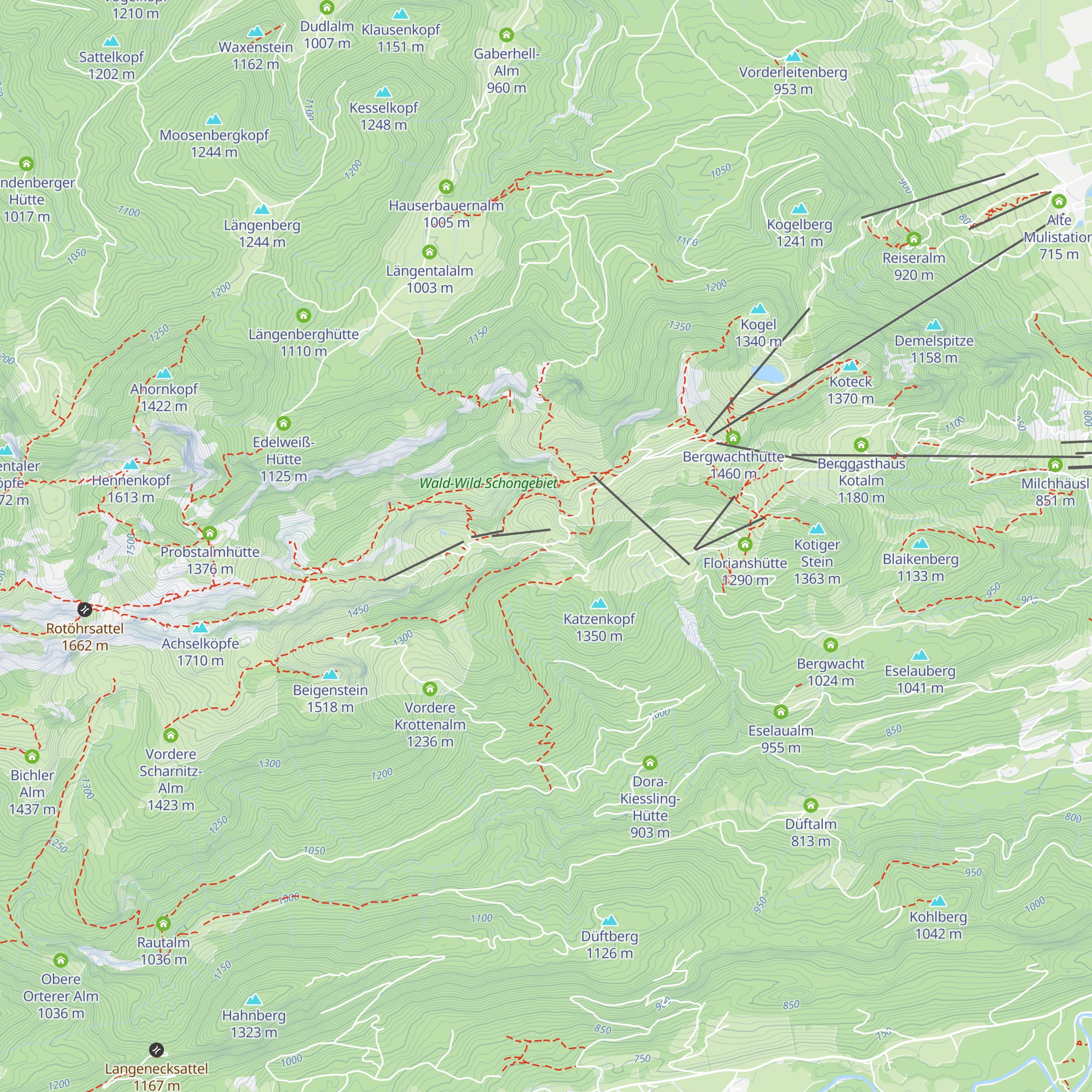 Strasser Alm map