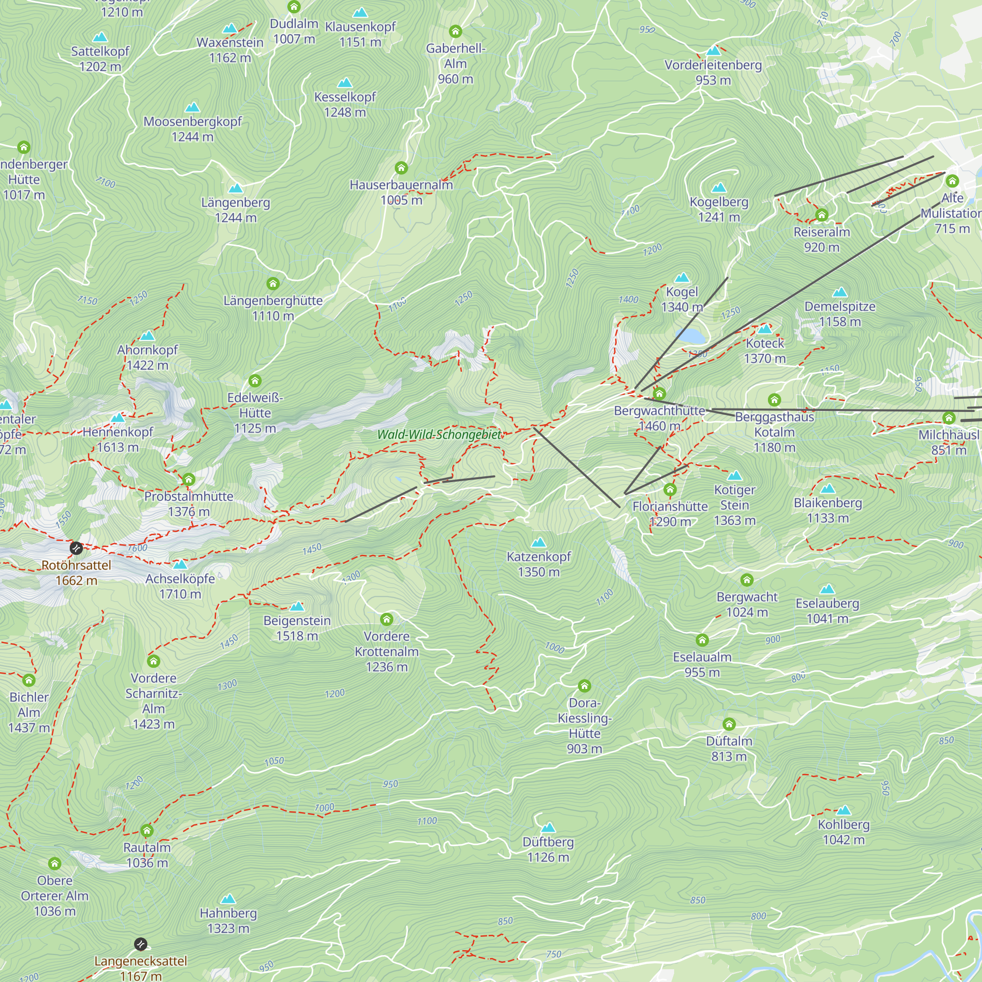 Strasser Alm map