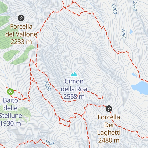 Map of Cimon della Roa