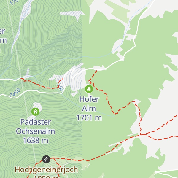 Map of Hofer Alm