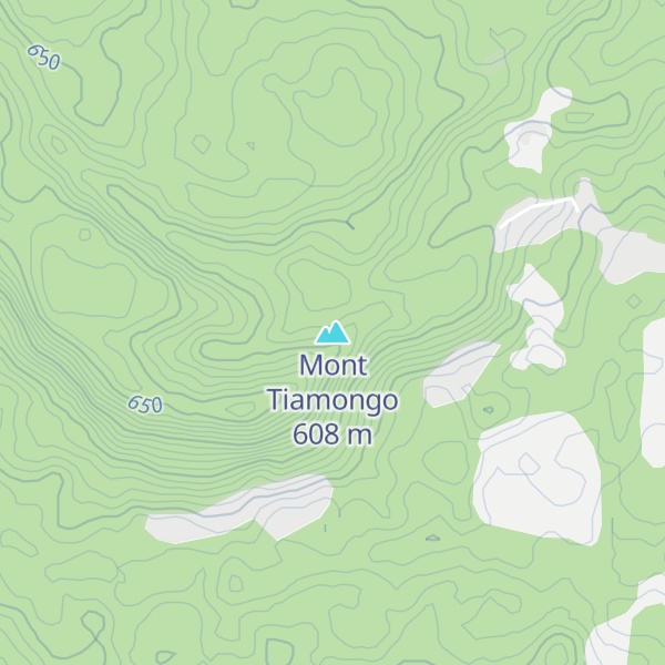 Map of Mont Tiamongo