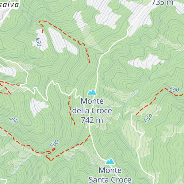 Map of Monte della Croce