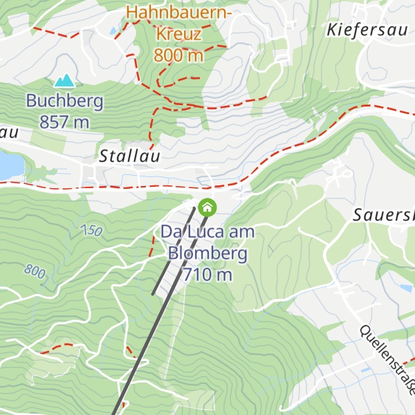 Map of Da Luca am Blomberg