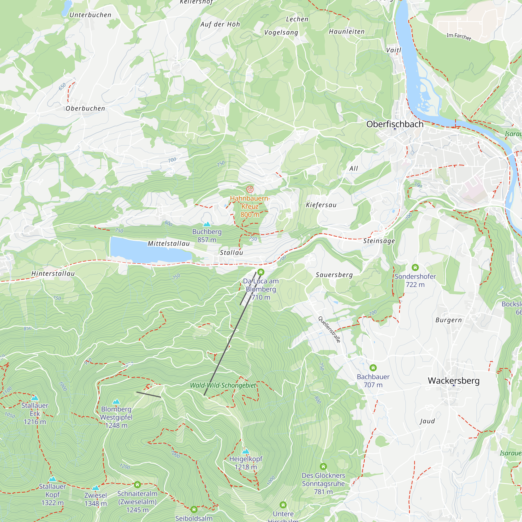 Krapfenhütte map