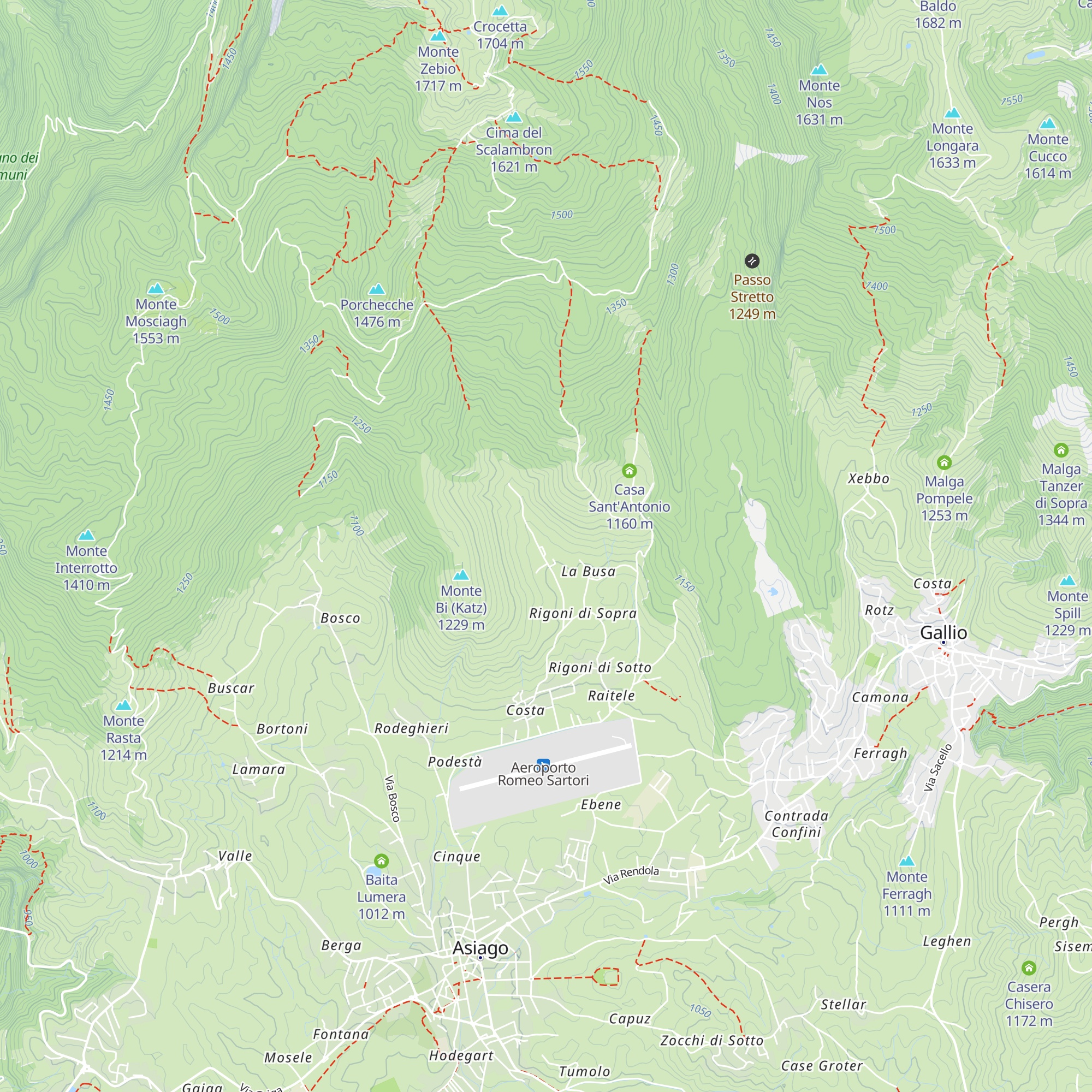 Baita Maddarello map