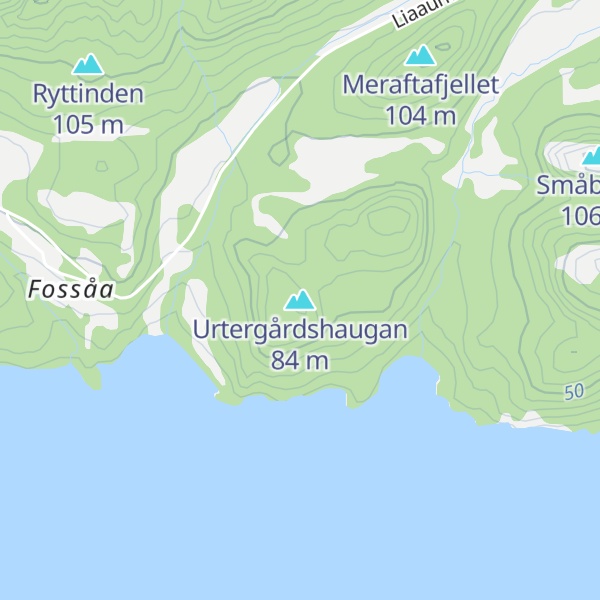 Map of Urtergårdshaugan