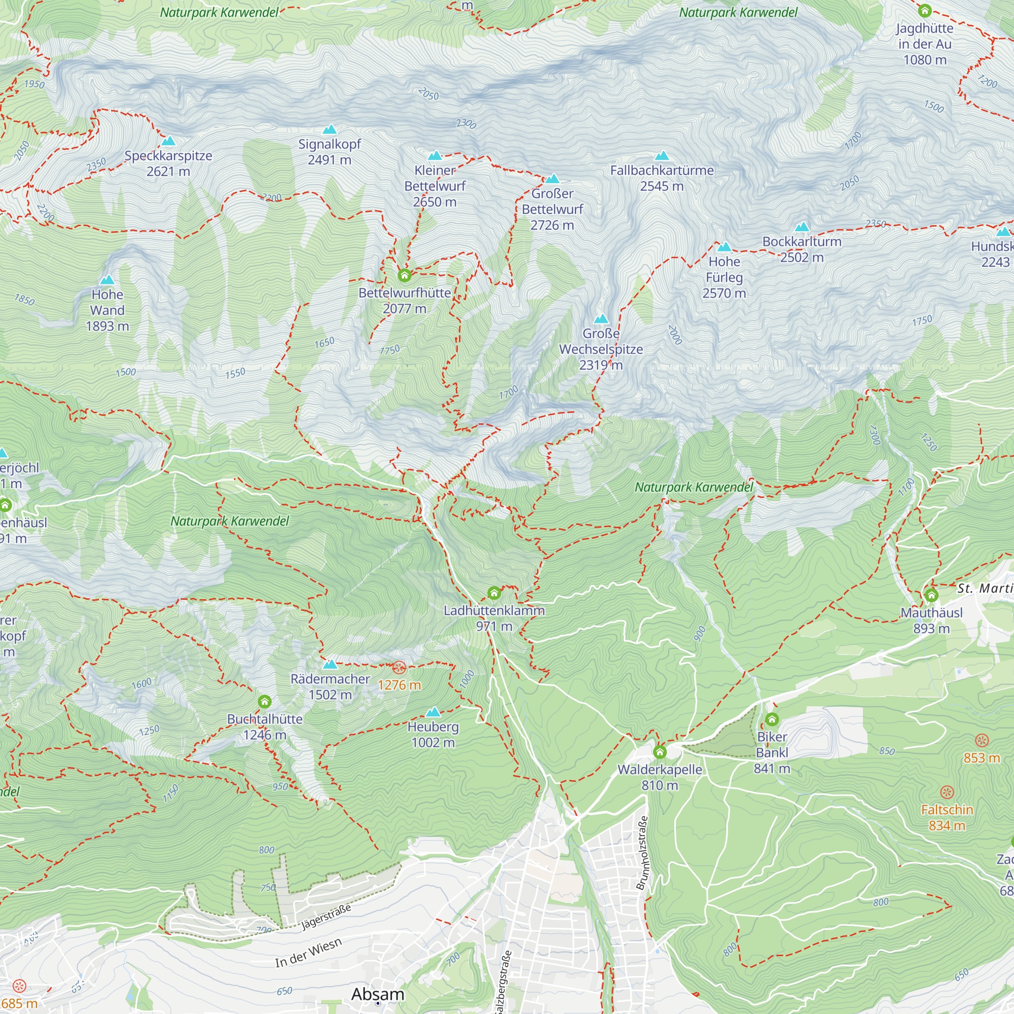 Alpensöhnehütte map