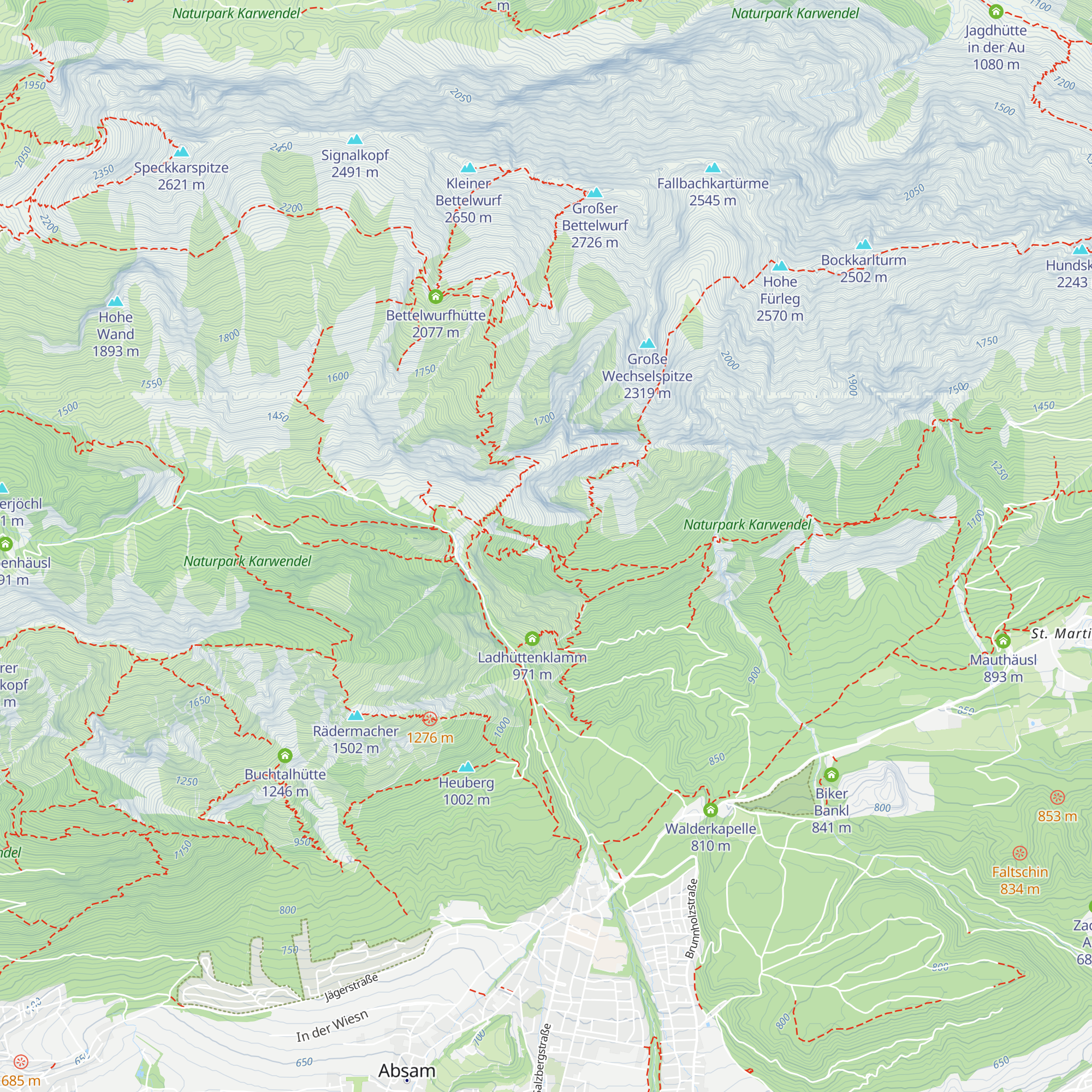 Alpensöhnehütte map