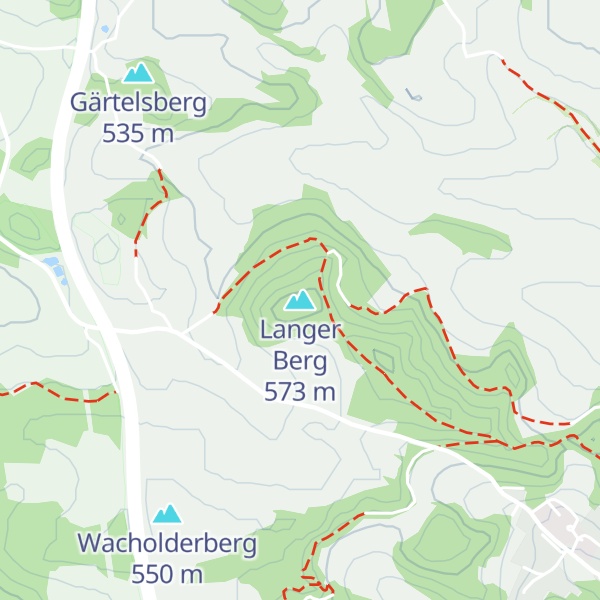 Map of Langer Berg
