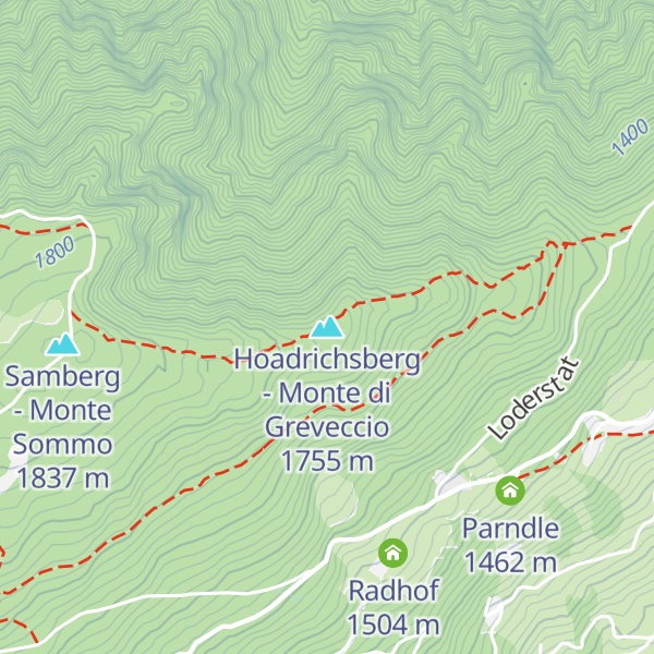 Map of Hoadrichsberg - Monte di Greveccio