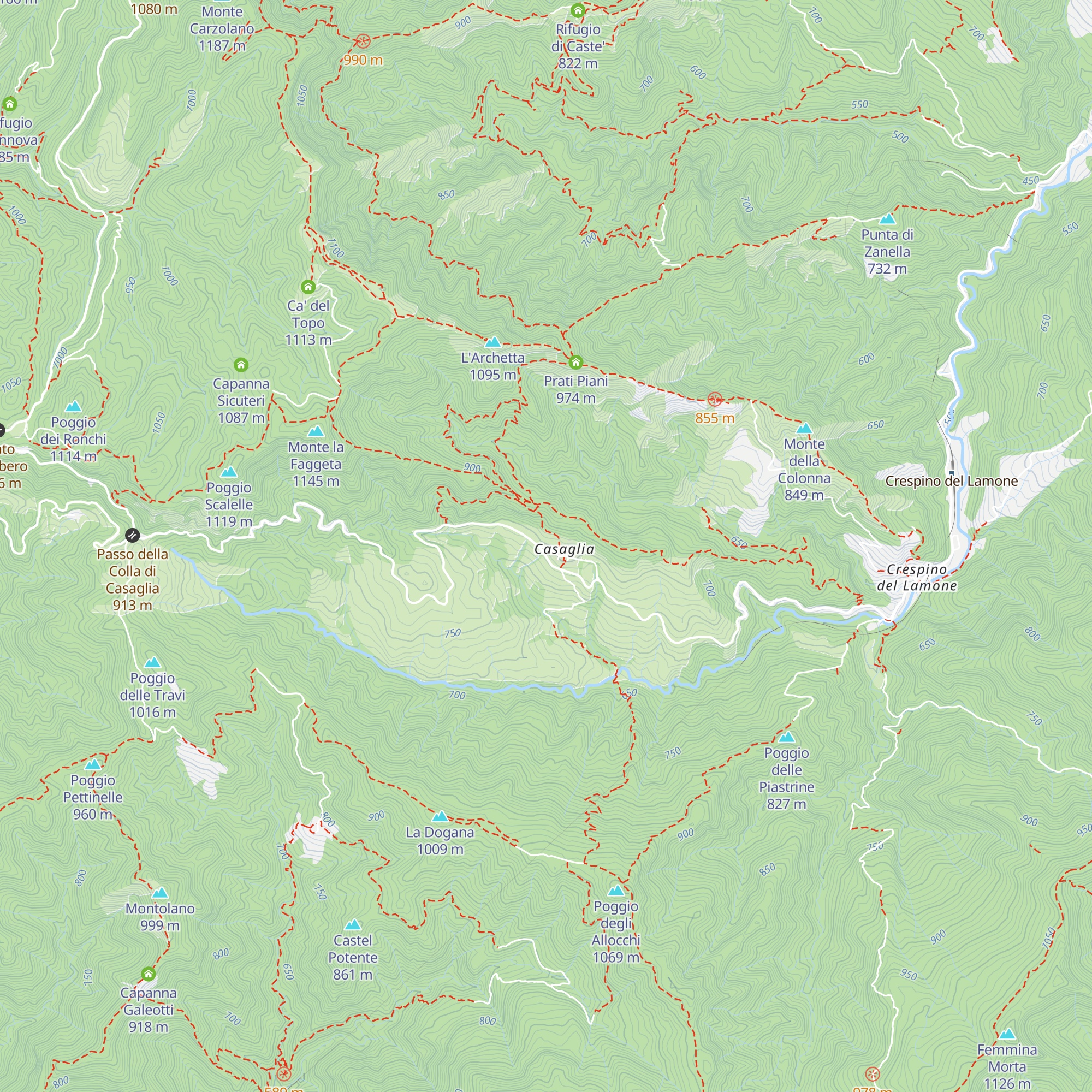 Rifugio Escursionistico Casaglia map