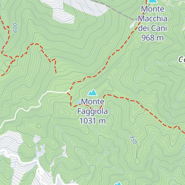 Map of Monte Faggiola