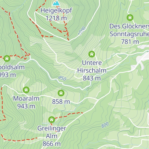 Map of Paun-Alm