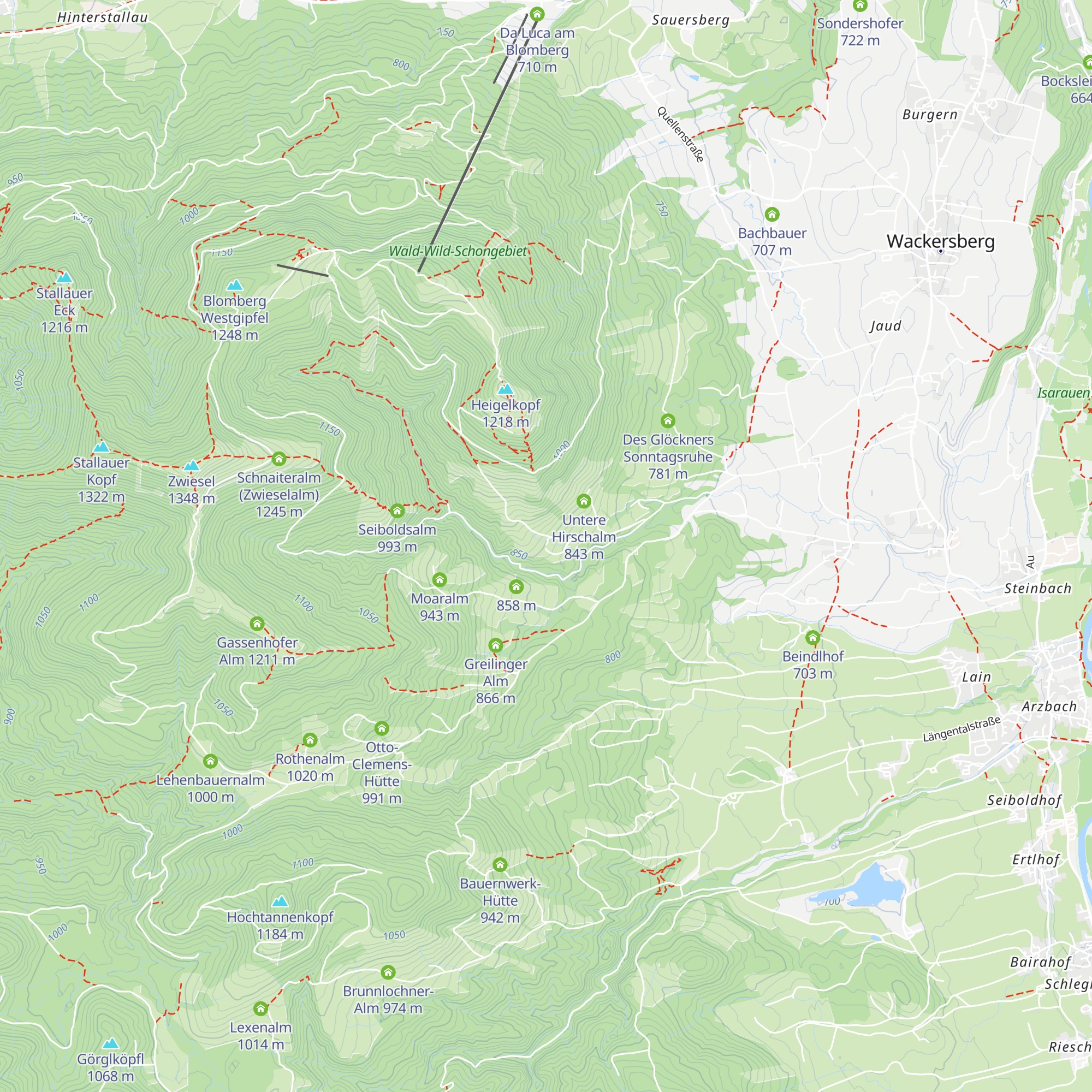 Paun-Alm map