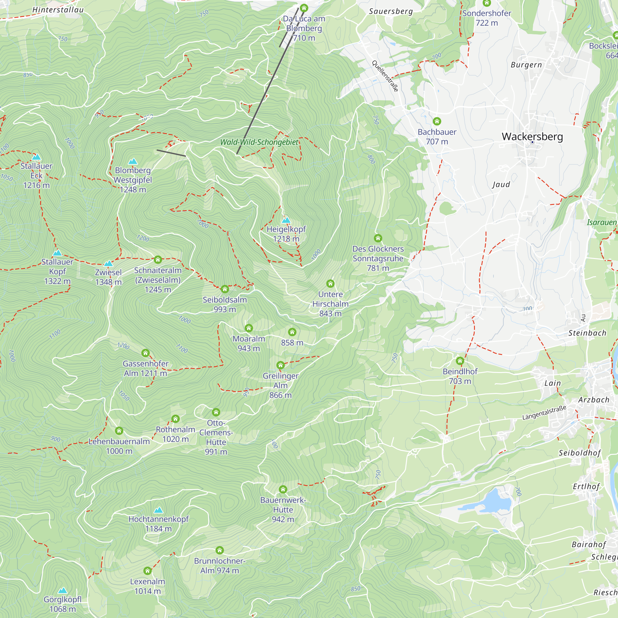 Paun-Alm map