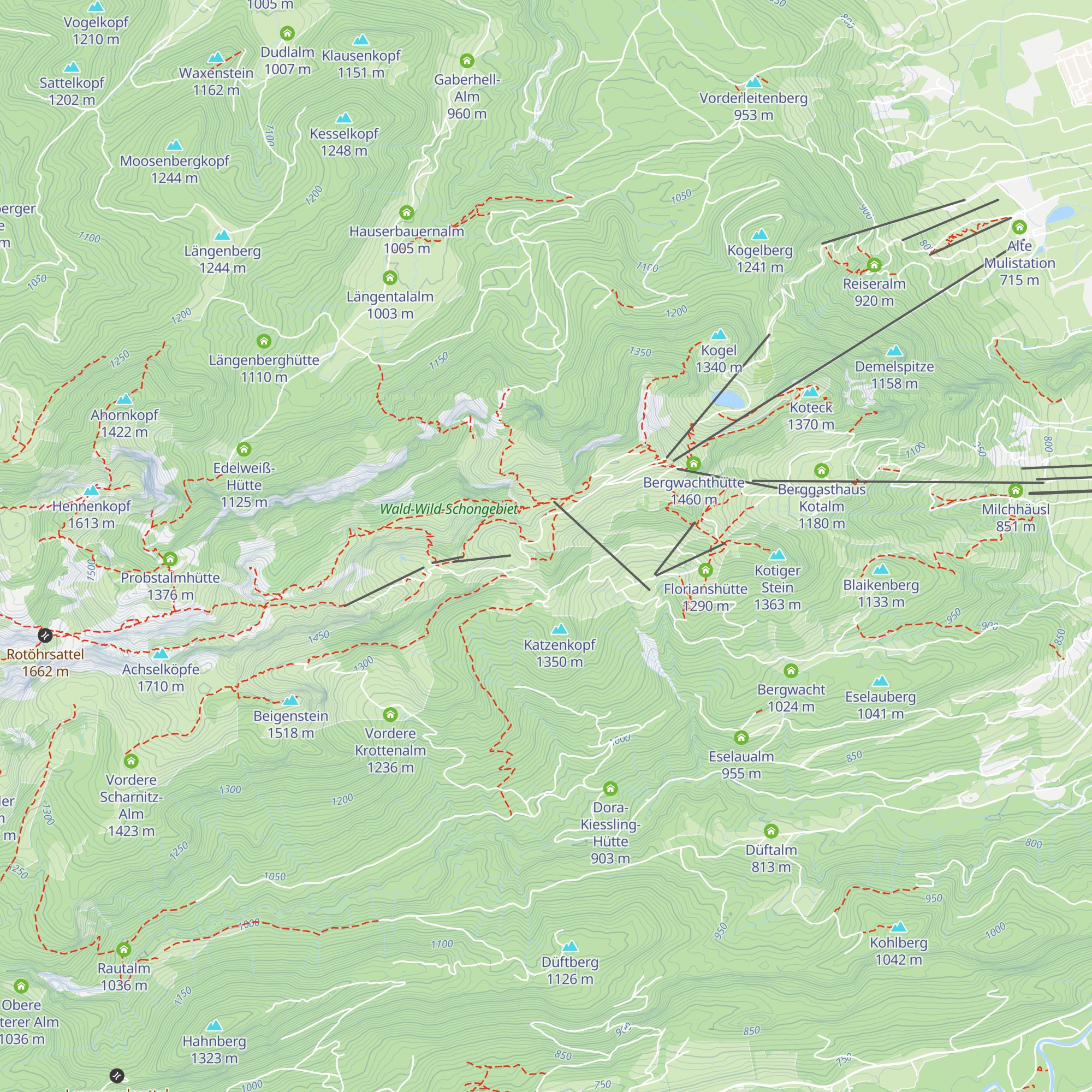 Tölzer Hütte map