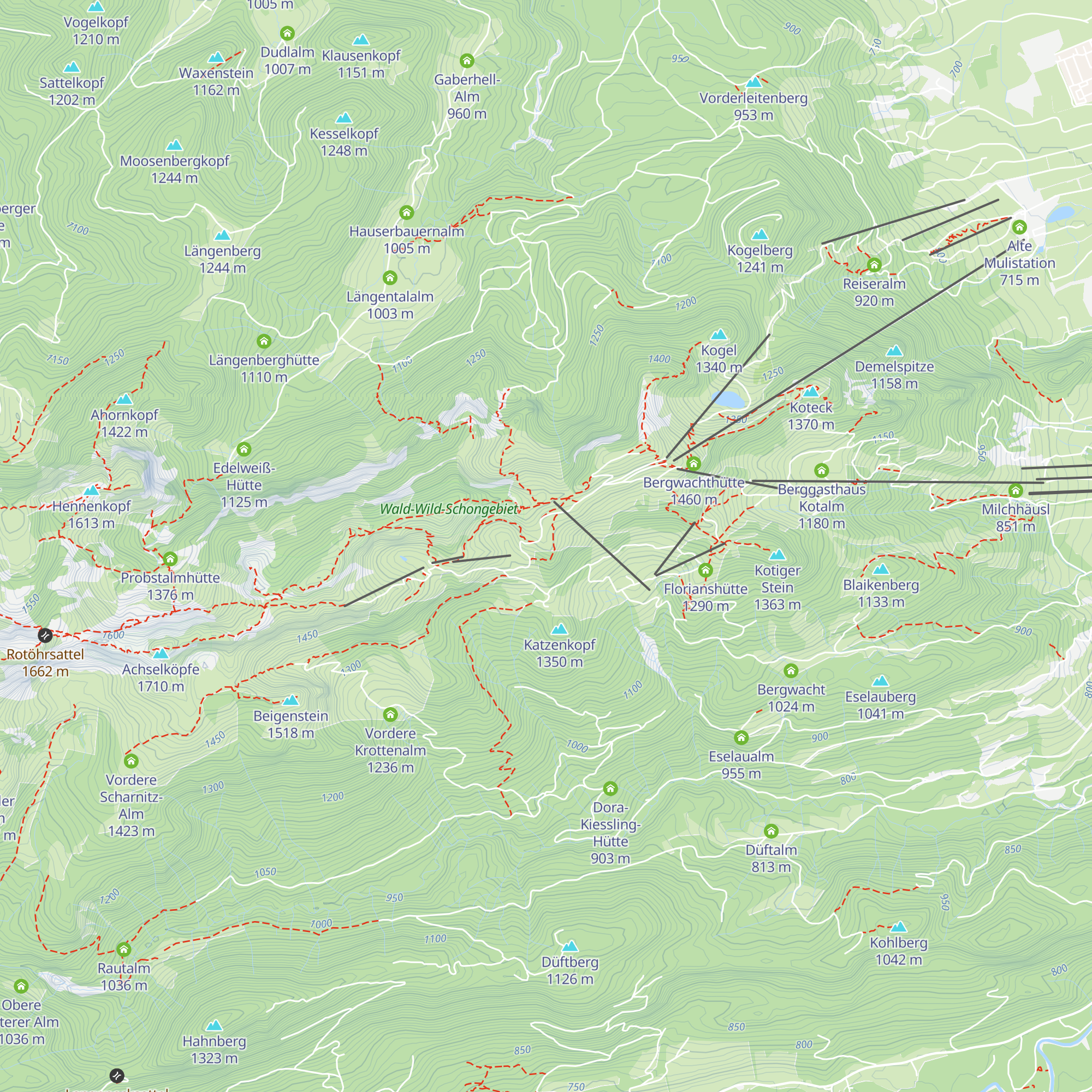 Tölzer Hütte map