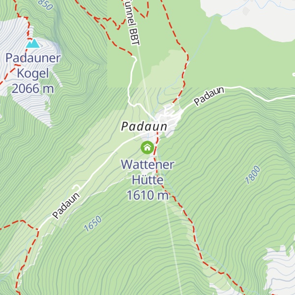 Map of Wattener Hütte