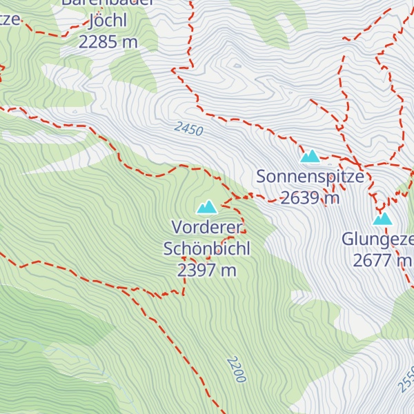 Map of Vorderer Schönbichl