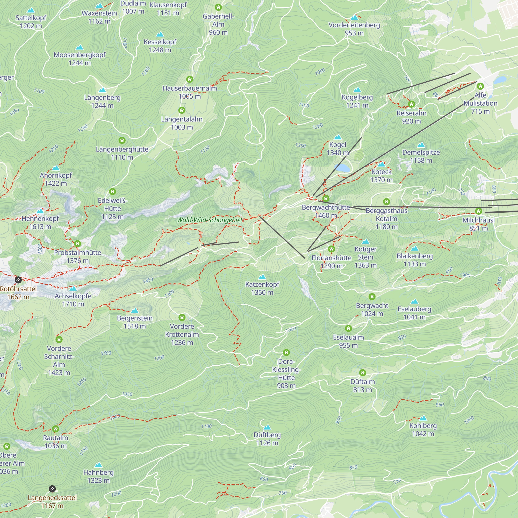 BayernHütte Brauneck map