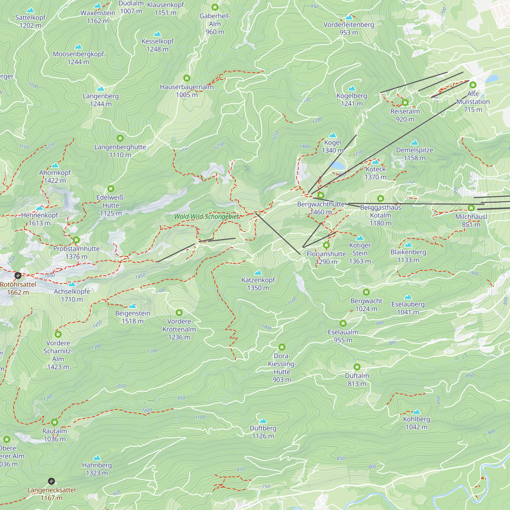 BayernHütte Brauneck map