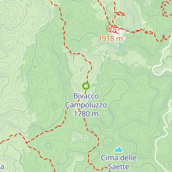 Map of Bivacco Campoluzzo