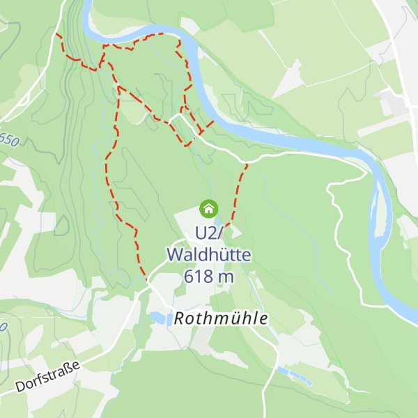 Map of U2/Waldhütte