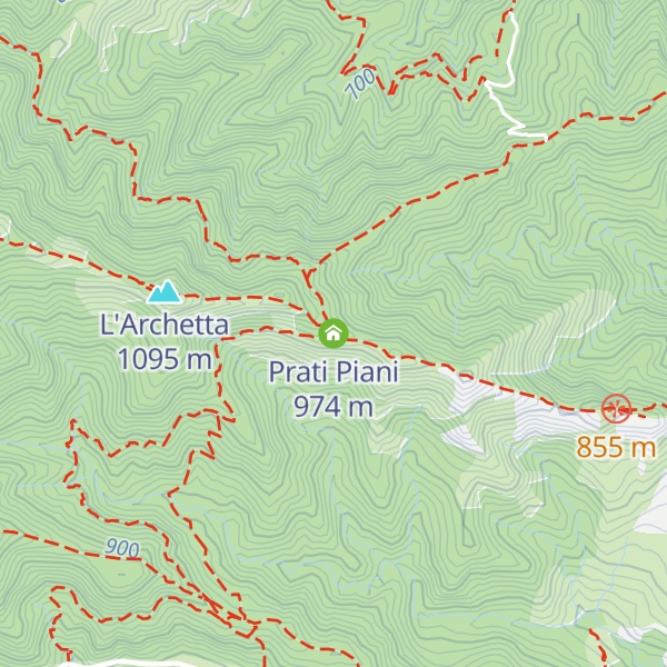 Map of Prati Piani