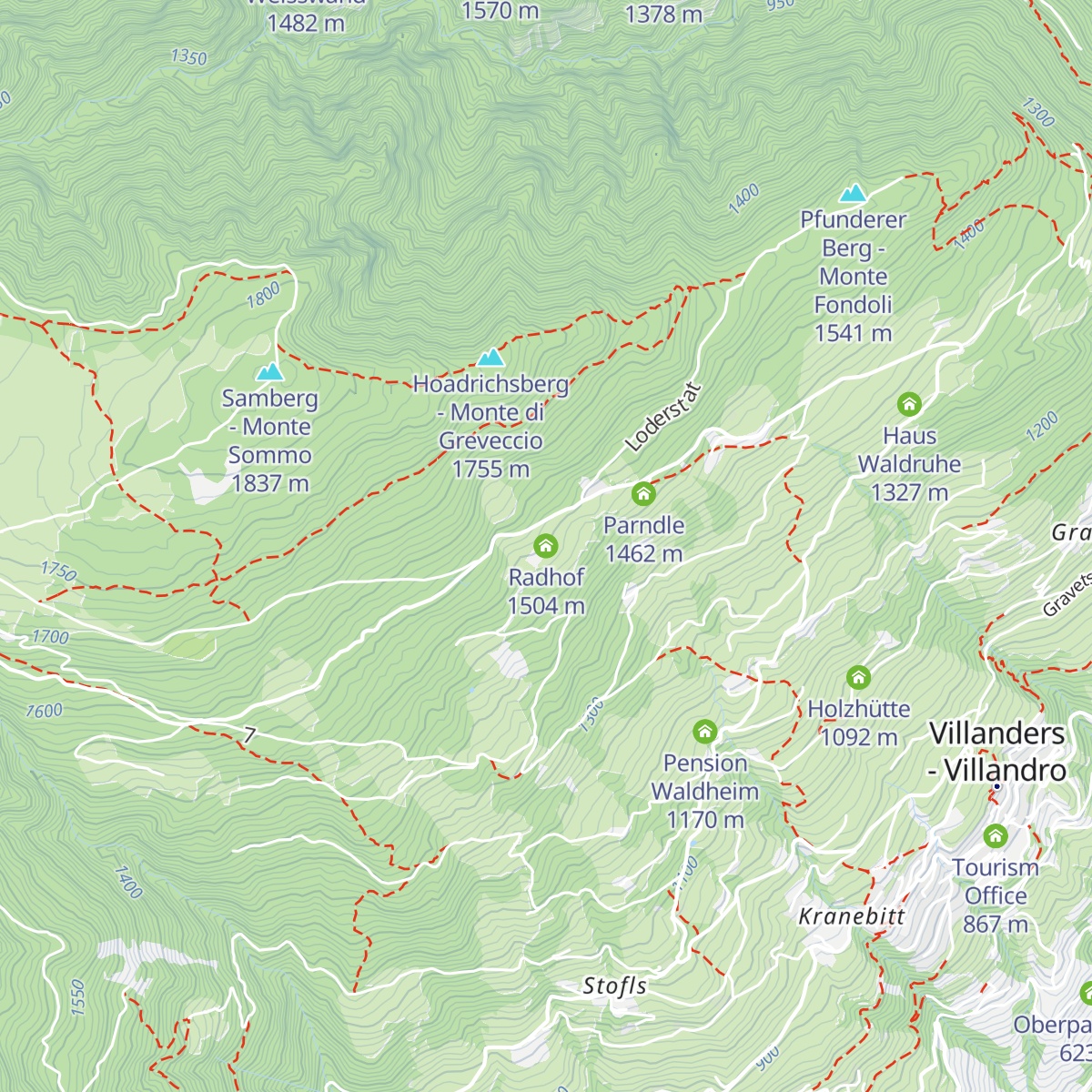 Radhof map