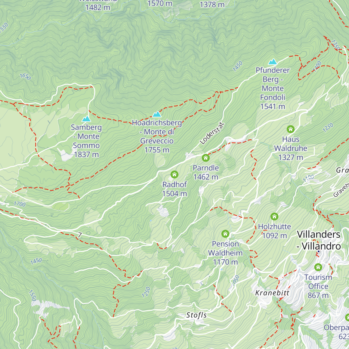 Radhof map