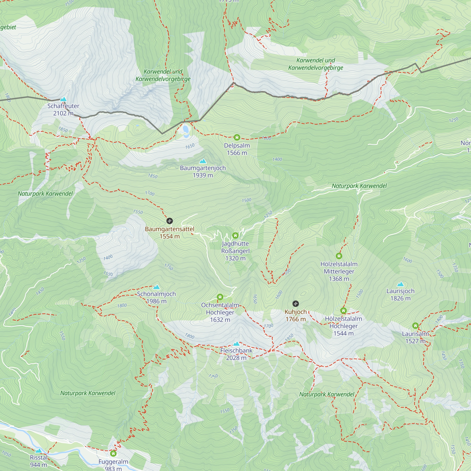 Jagdhütte Roßangerl map