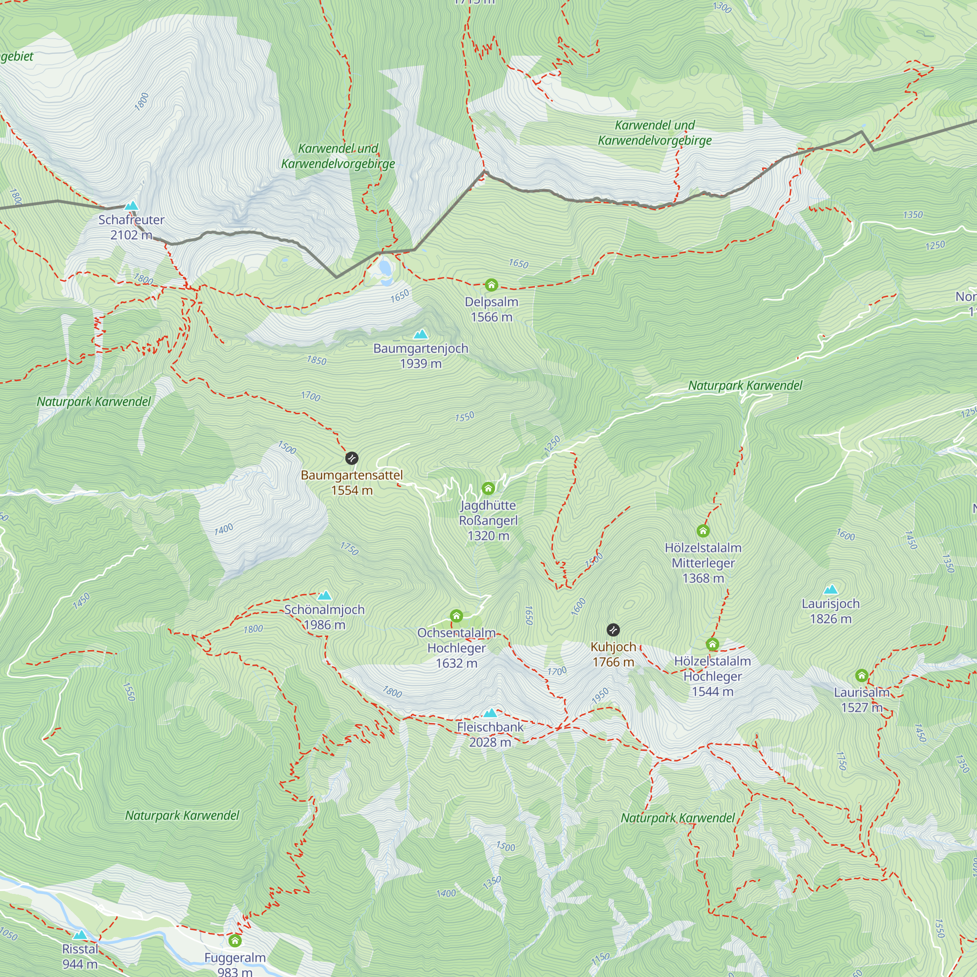 Jagdhütte Roßangerl map