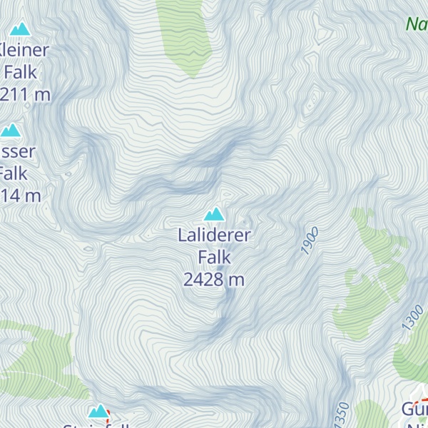 Map of Laliderer Falk