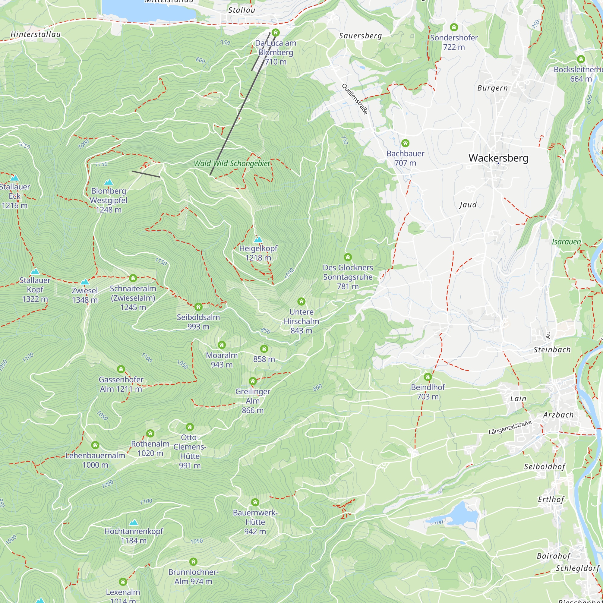 Untere Hirschalm map