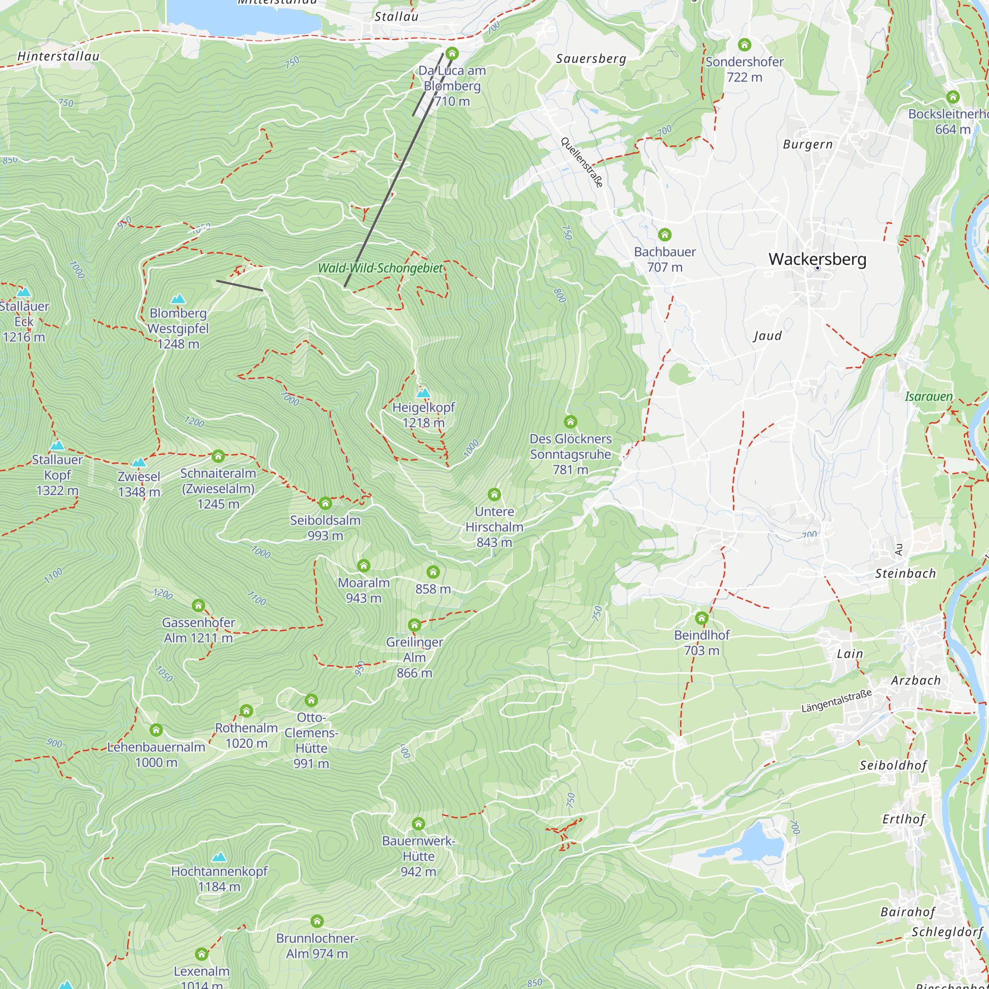 Untere Hirschalm map