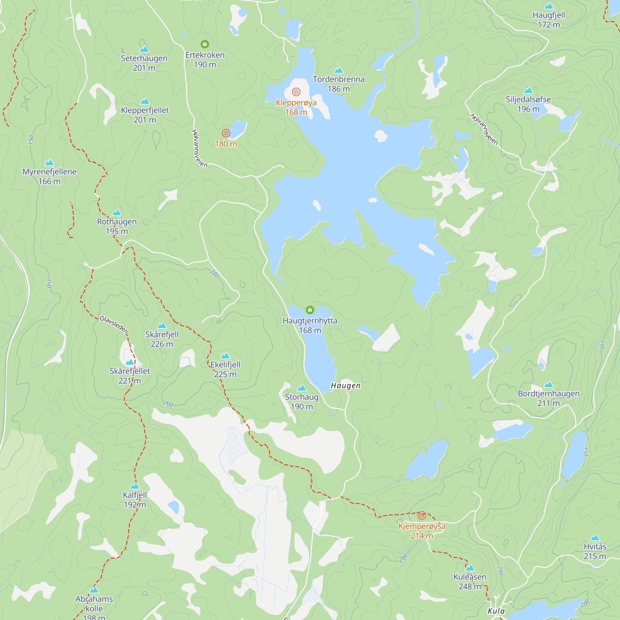 Haugtjernhytta map