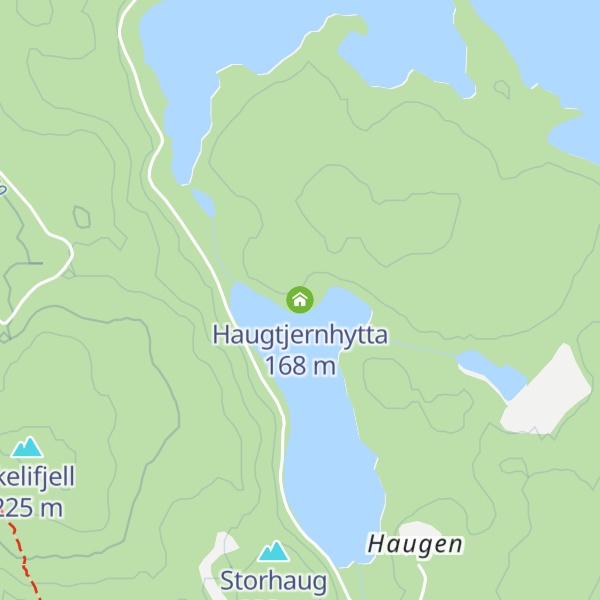Map of Haugtjernhytta