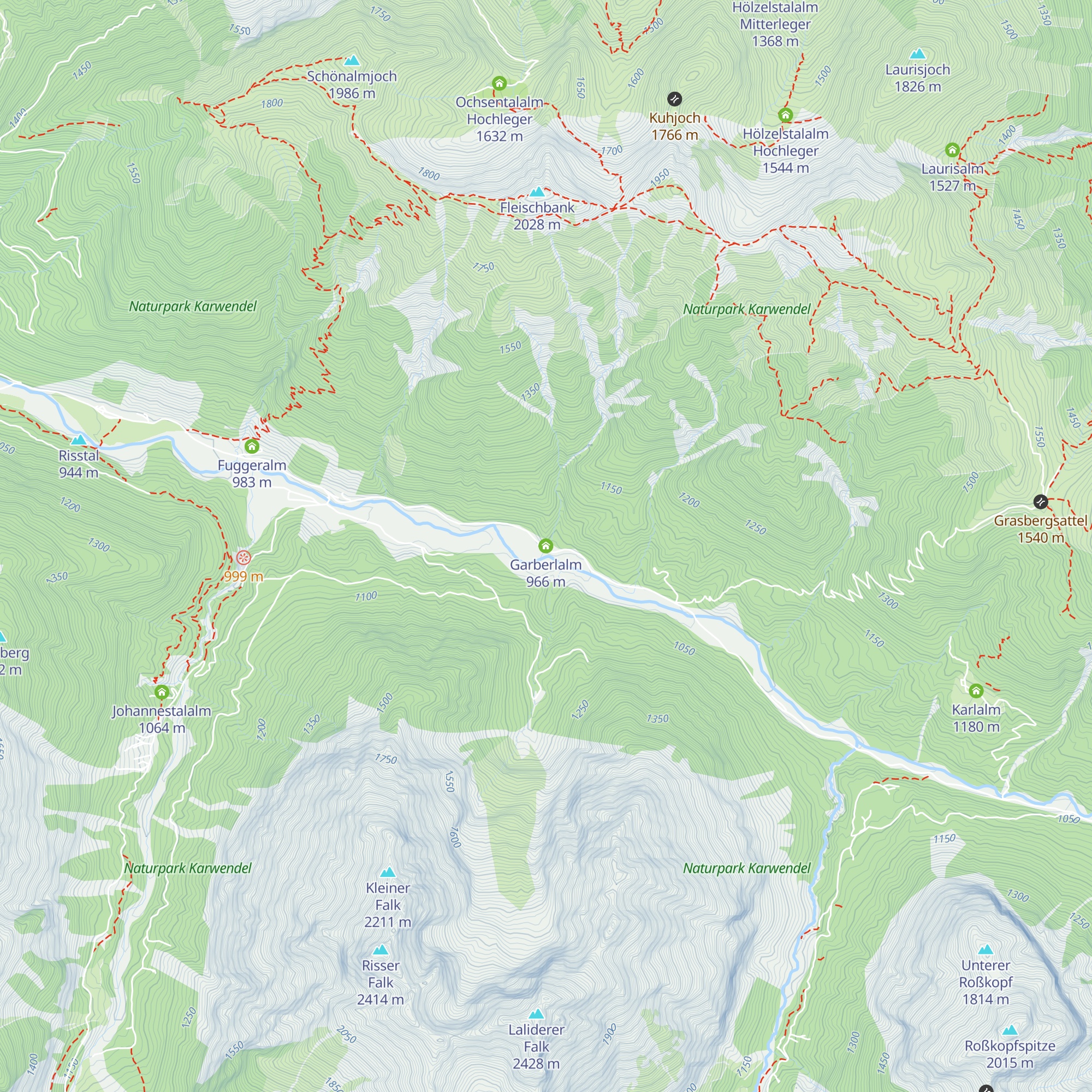 Garberlalm map