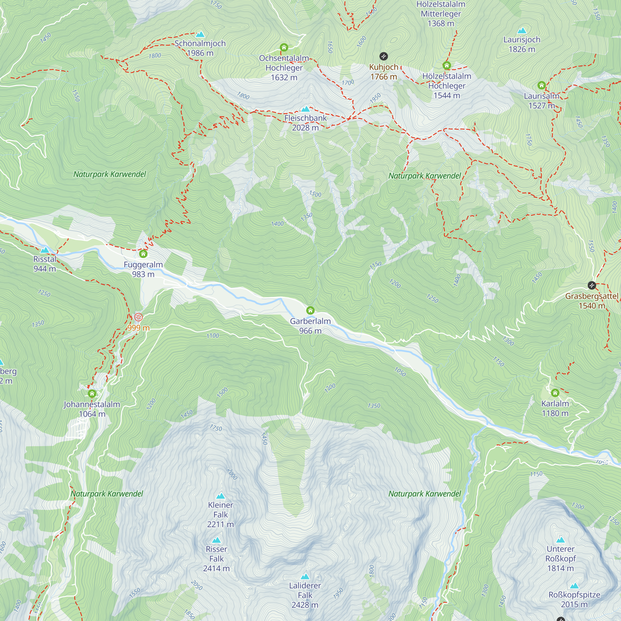 Garberlalm map