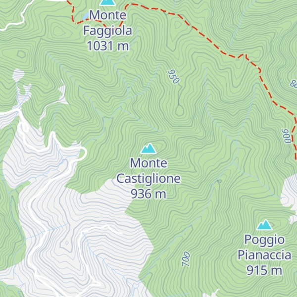 Map of Monte Castiglione